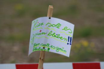 handgemaltes Schild